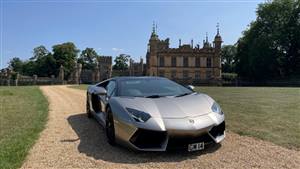 Lamborghini Aventador Roadster Wedding car. Click for more information.