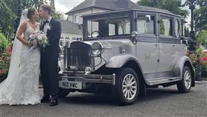 Imperial Landaulette Wedding car. Click for more information.
