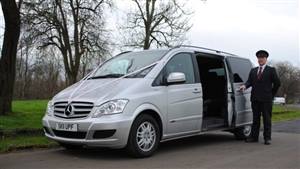 Mercedes Viano XLWB Wedding car. Click for more information.