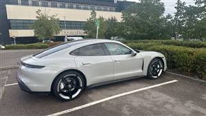 Porsche Taycan Wedding car. Click for more information.