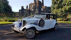 Beauford Tourer LWB Wedding car. Click for more information.