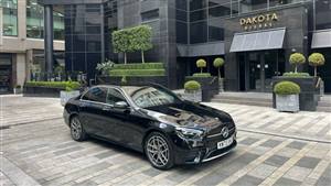 Mercedes E Class Wedding car. Click for more information.