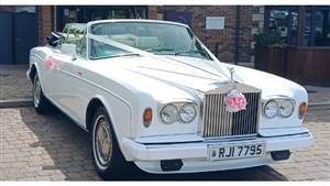 Rolls Royce Corniche II Convertible Wedding car. Click for more information.