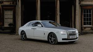 Rolls Royce Ghost Centenary Edition Wedding car. Click for more information.