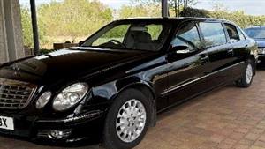 Mercedes E Class Limousine Wedding car. Click for more information.