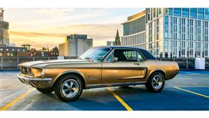 Ford 1968 Mustang Wedding car. Click for more information.